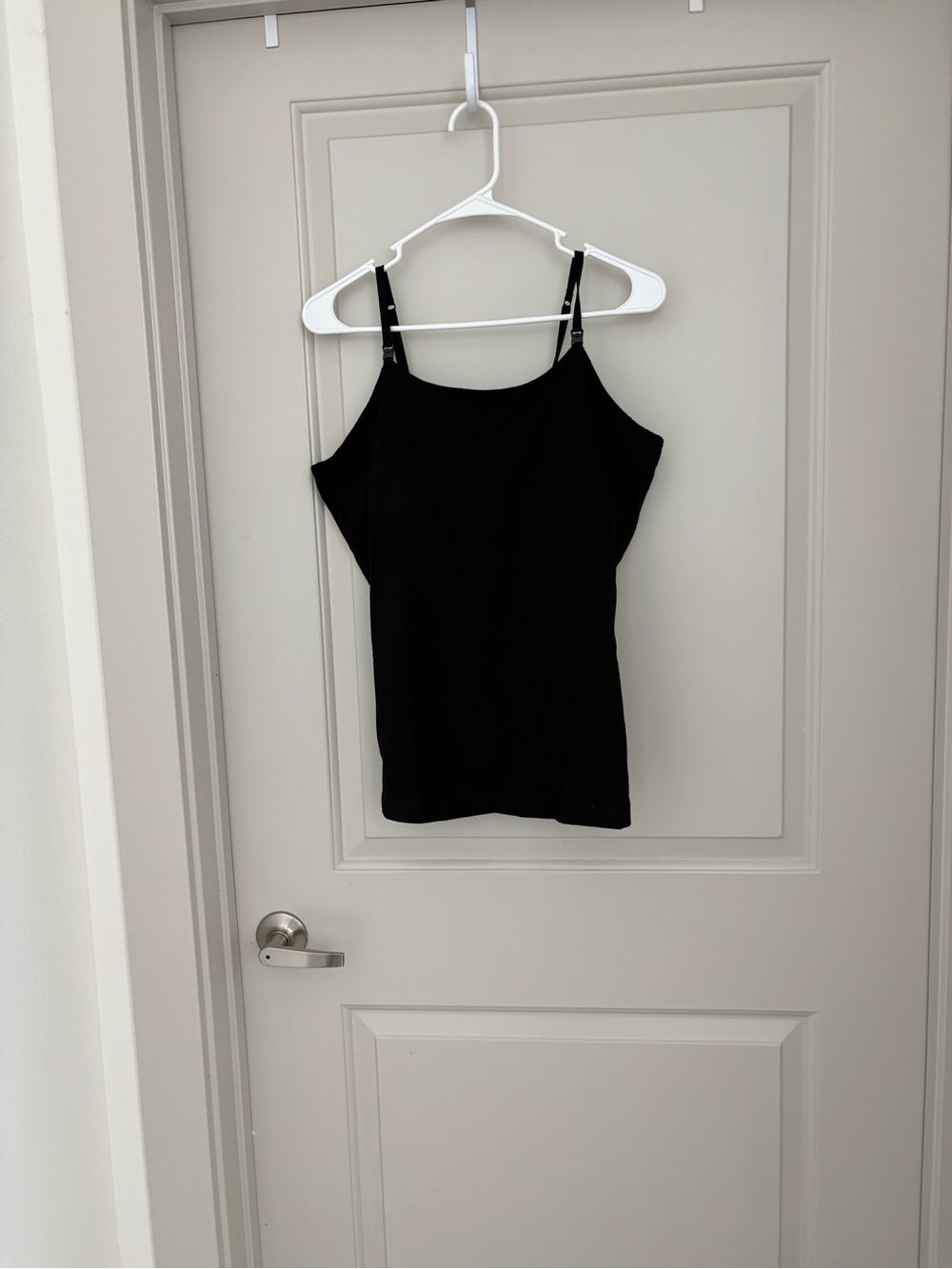 Black Women's Cami Tank Top pact organic cotton NWOT size L